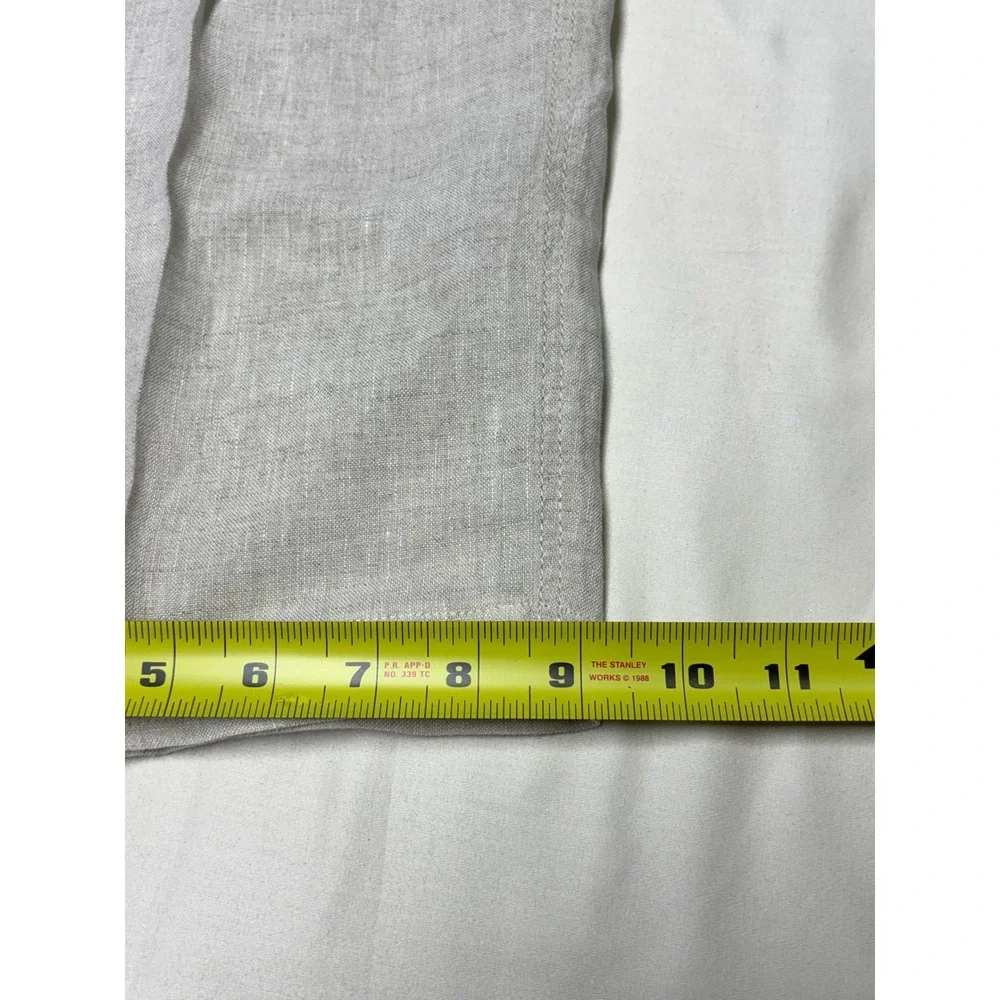 Tommy Bahama Relax Mens S W28 L28 100% Linen Cargo Pants Beige Drawstring
